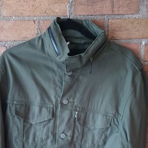 Levis Commuter Jacket, Army Green Men's L